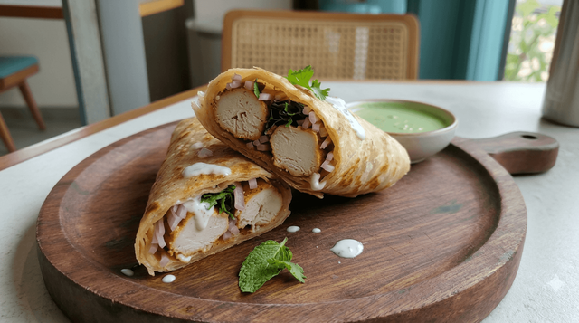 Malai Boti Roll.