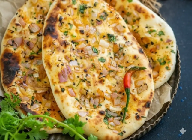 Onion Chilli Naan.