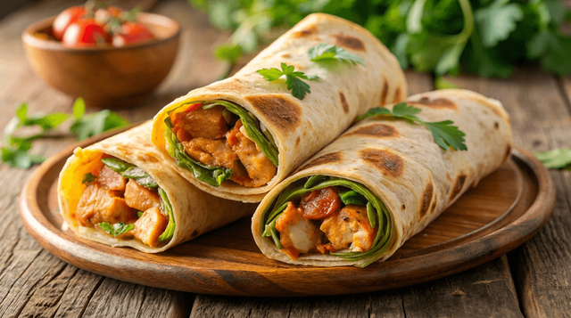 Chicken Paratha Roll.
