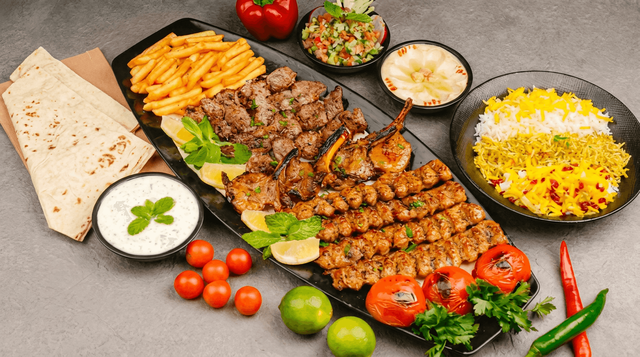 Chicken Tikka Boti Platter.