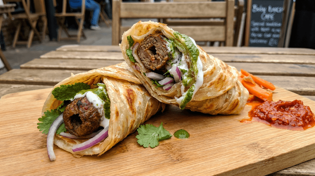 Beef Paratha Roll.