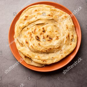 A plate of food on the table